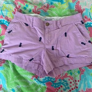 10/$15 OLD NAVY purple pineapple shorts size 2
